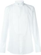 Dolce & Gabbana Bib Shirt, Men's, Size: 42, White, Cotton