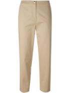 Kenzo Cropped Trousers, Women's, Size: 36, Nude/neutrals, Cotton/polyurethane/polyester