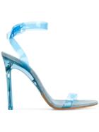 Yeezy Season 7 Pvc Ankle Strap Sandals - Blue
