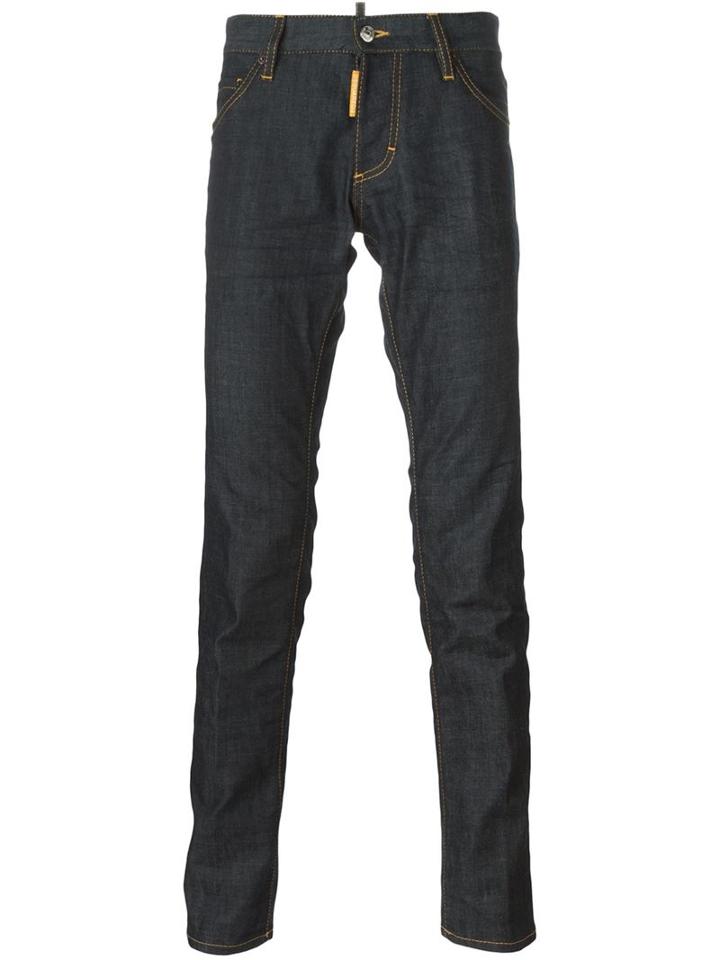 Dsquared2 Skater Jeans, Men's, Size: 44, Blue, Cotton/spandex/elastane/cotton