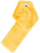 Stand Oversized Slit Scarf - Yellow