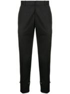 Alexander Mcqueen Zipper Detail Trousers - Black