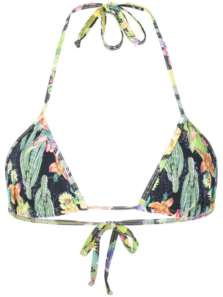 Ermanno Scervino Cactus Print Bikini Top - Multicolour