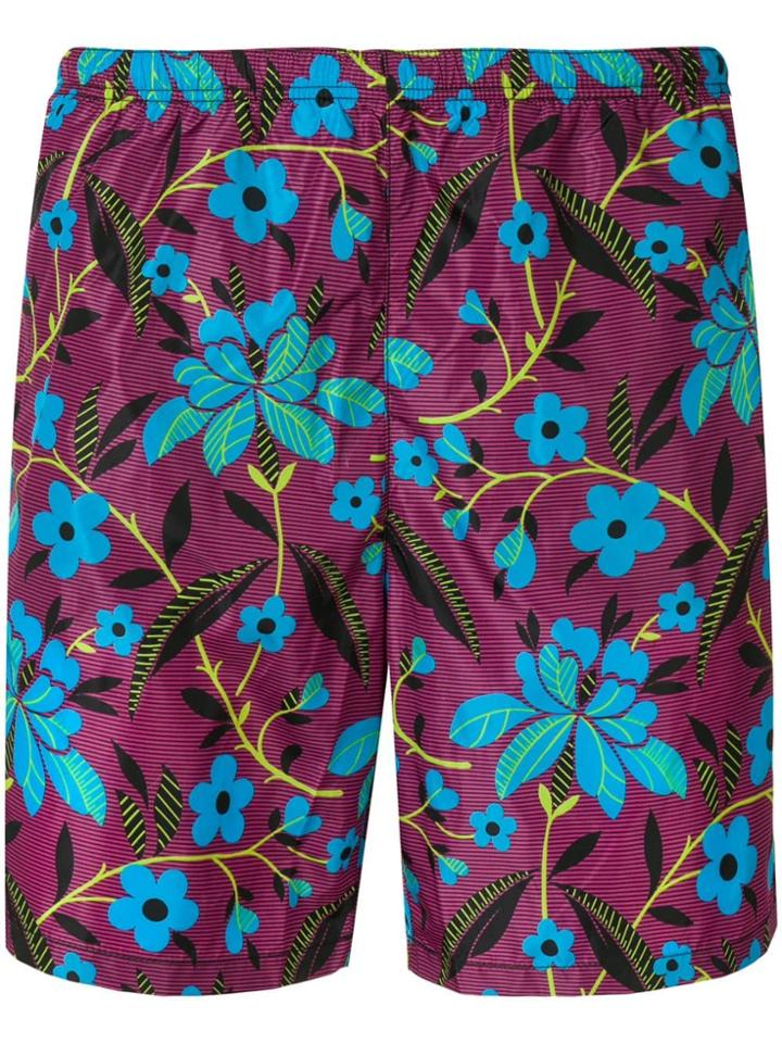 Prada Floral Swim Shorts - Pink