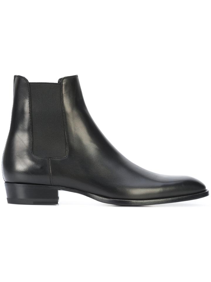 Saint Laurent Classic Wyatt 30 Chelsea Boots - Black