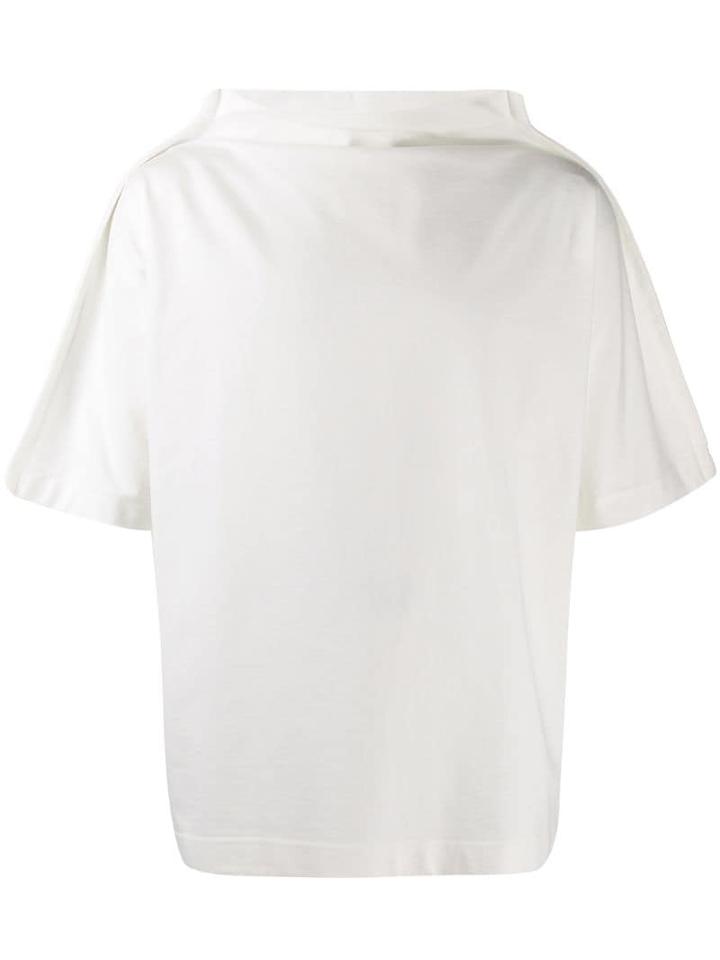 Maison Margiela Mock Neck Oversized T-shirt - White