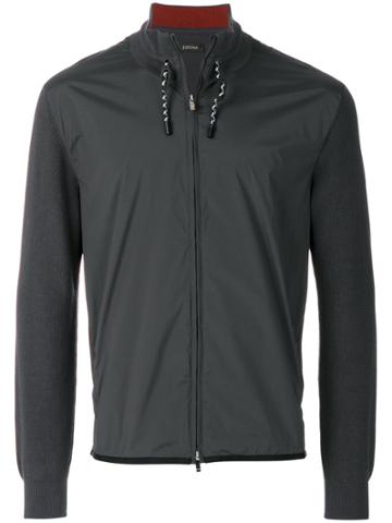 Z Zegna Zipped Sport Jacket - Grey
