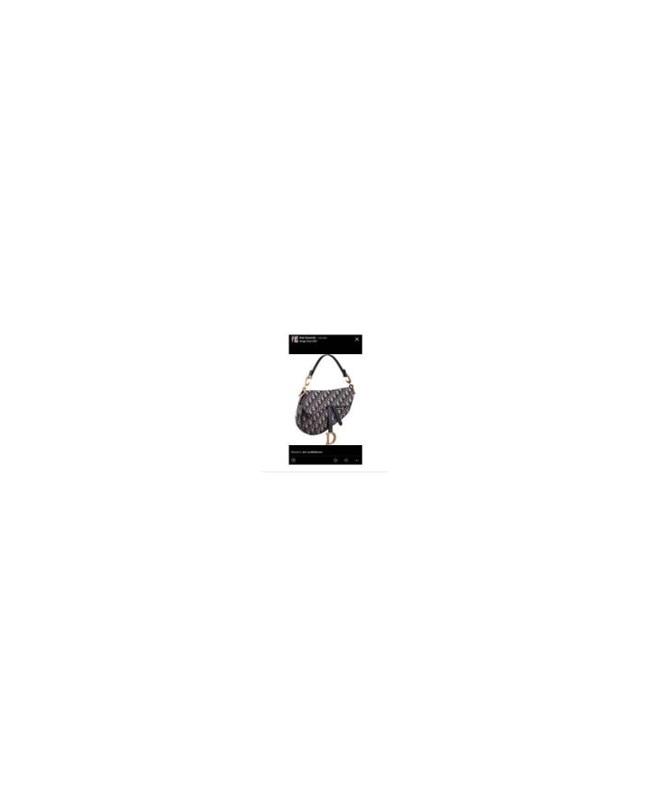 Fashion Concierge Vip Dior - Dior Navy Oblique Saddle Bag Medium -