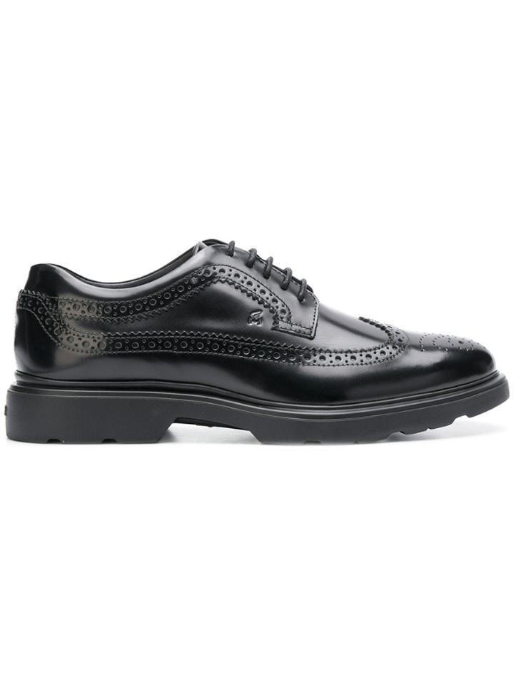 Hogan Route Brogues - Black
