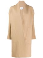 Vince Textured Single-breasted Coat - Neutrals