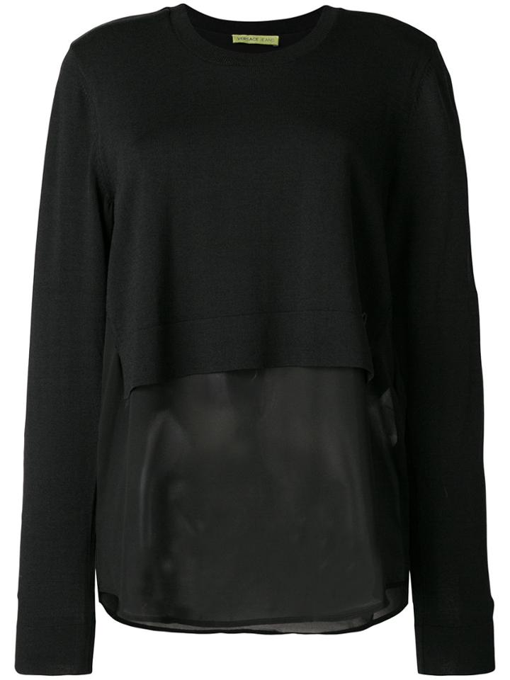 Versace Jeans Layered Jumper - Black
