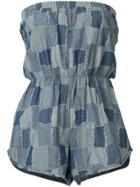Vale Castaway Patchwork Jumpsuit - Blue