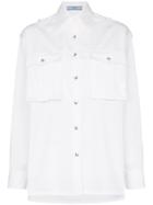 Prada Safari-style Oversized Shirt - White