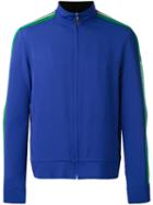 Msgm Zipped Jacket, Men's, Size: 50, Blue, Acetate/viscose/polyamide
