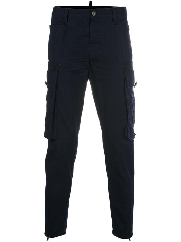 Dsquared2 Slim Cargo Trousers - Blue