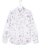 Paul Smith Junior 'monday' Shirt, Boy's, Size: 14 Yrs, White