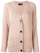 Roberto Collina Buttoned Cardigan - Nude & Neutrals