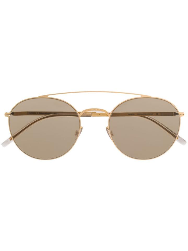 Mykita Round Frame Sunglasses - Gold