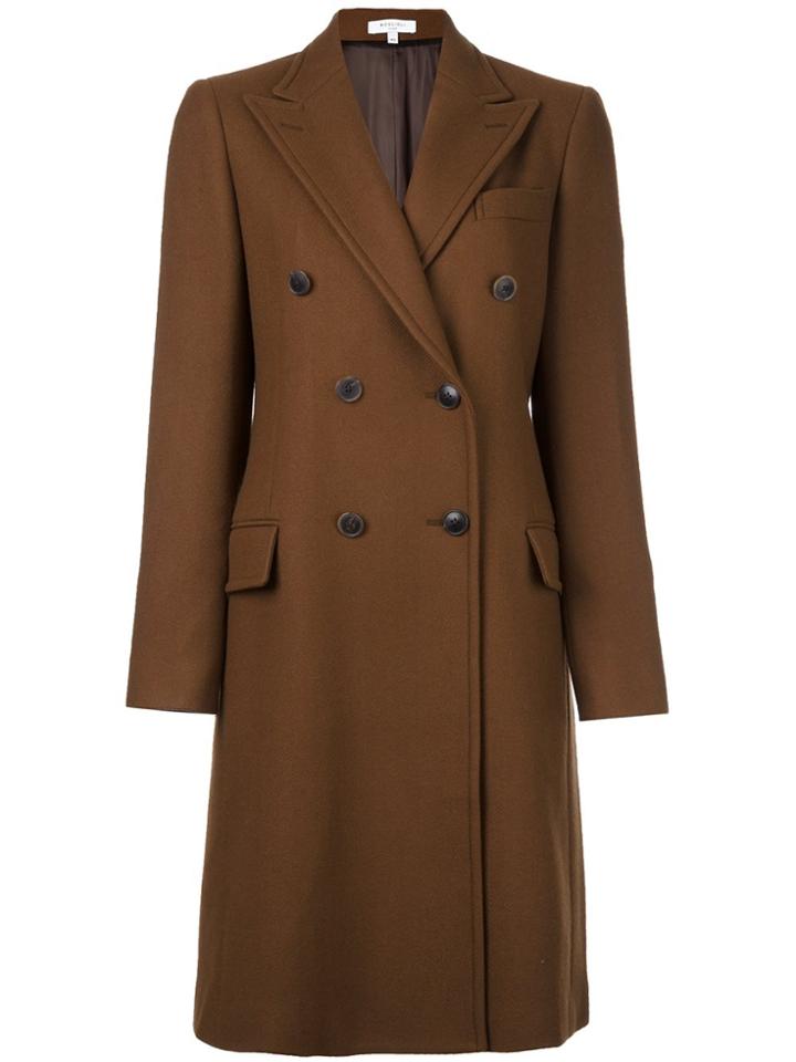 Boglioli Double Breasted Coat - Brown