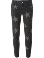 Stella Mccartney 'skinny Boyfriend' Star Print Jeans, Women's, Size: 29, Black, Cotton/spandex/elastane