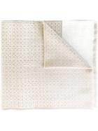 Salvatore Ferragamo Gancio Print Scarf, Men's, Nude/neutrals, Wool