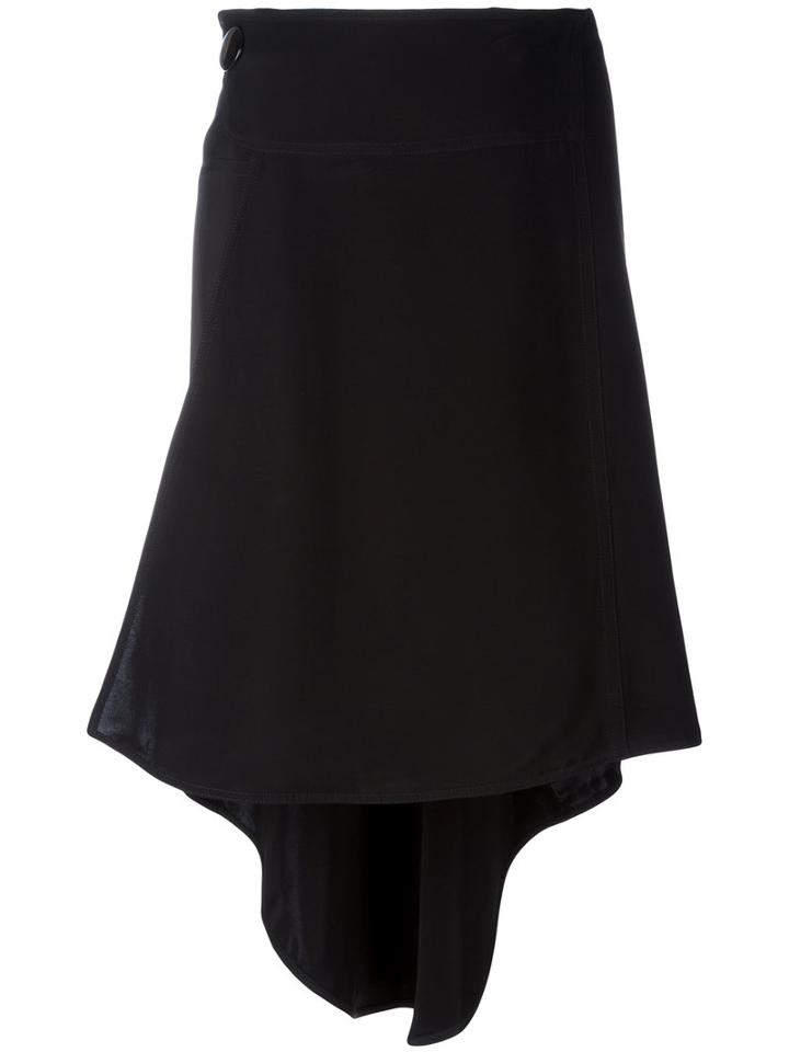 Marni - Asymmetric Skirt - Women - Viscose - 44, Women's, Black, Viscose
