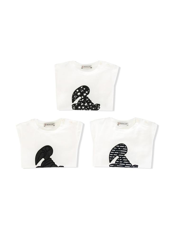 Moncler Kids Star Print Pelican T-shirt, Toddler Boy's, Size: 24-36 Mth, White