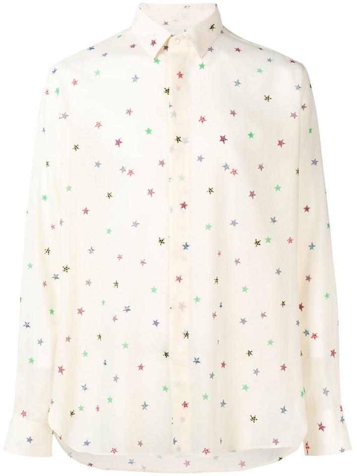 Saint Laurent Star Print Shirt - White