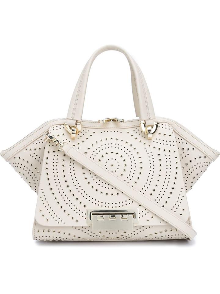Zac Zac Posen Eartha Iconic Crossbody Bag, Women's, White, Calf Leather
