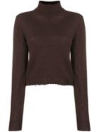 Unravel Project Turtleneck Jumper - Brown