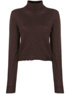 Unravel Project Turtleneck Jumper - Brown