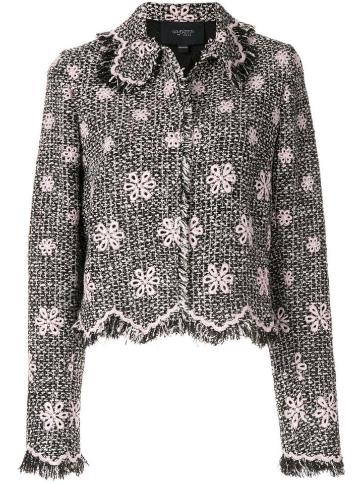 Giambattista Valli Floral Fringe Jacket - Black