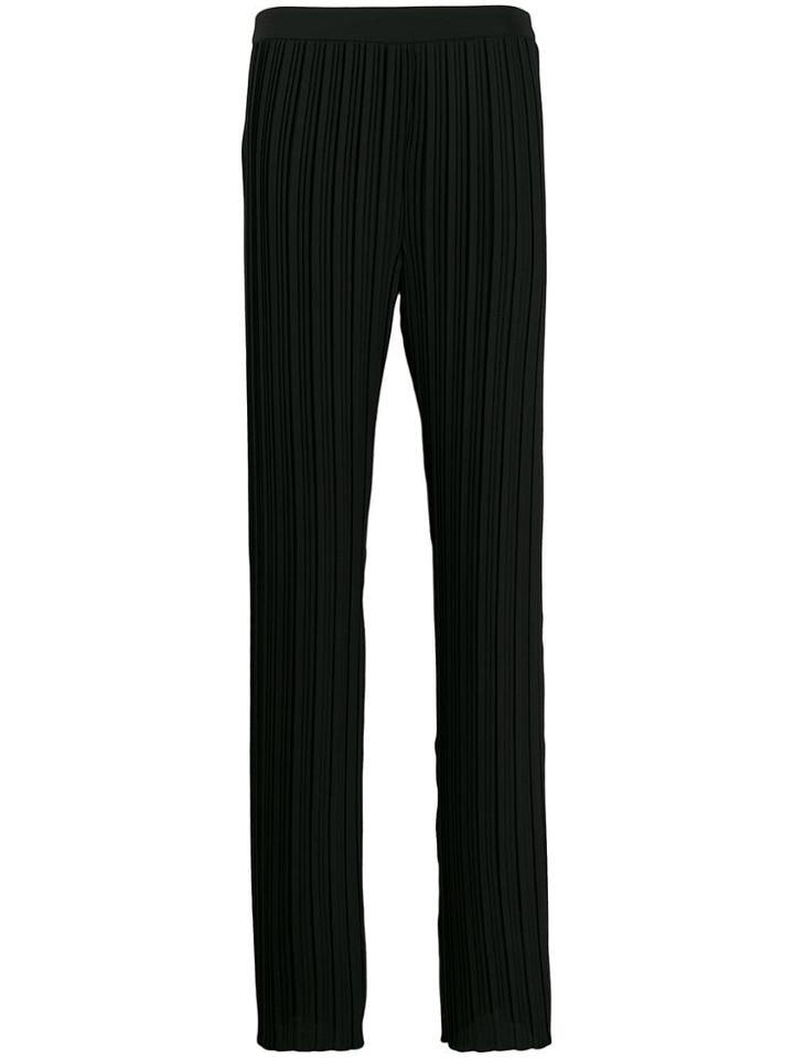 Victoria Victoria Beckham Pleated Straight Trousers - Black
