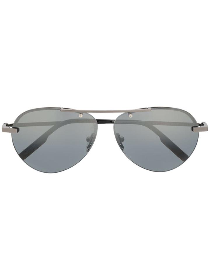 Ermenegildo Zegna Aviator Sunglasses - Silver