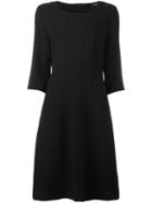 Twin-set Pleated Trim Dress, Women's, Size: Small, Black, Polyester/spandex/elastane/wool