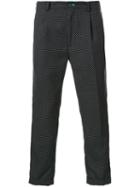 Guild Prime Dotted Cropped Trousers, Men's, Size: 2, Black, Polyester