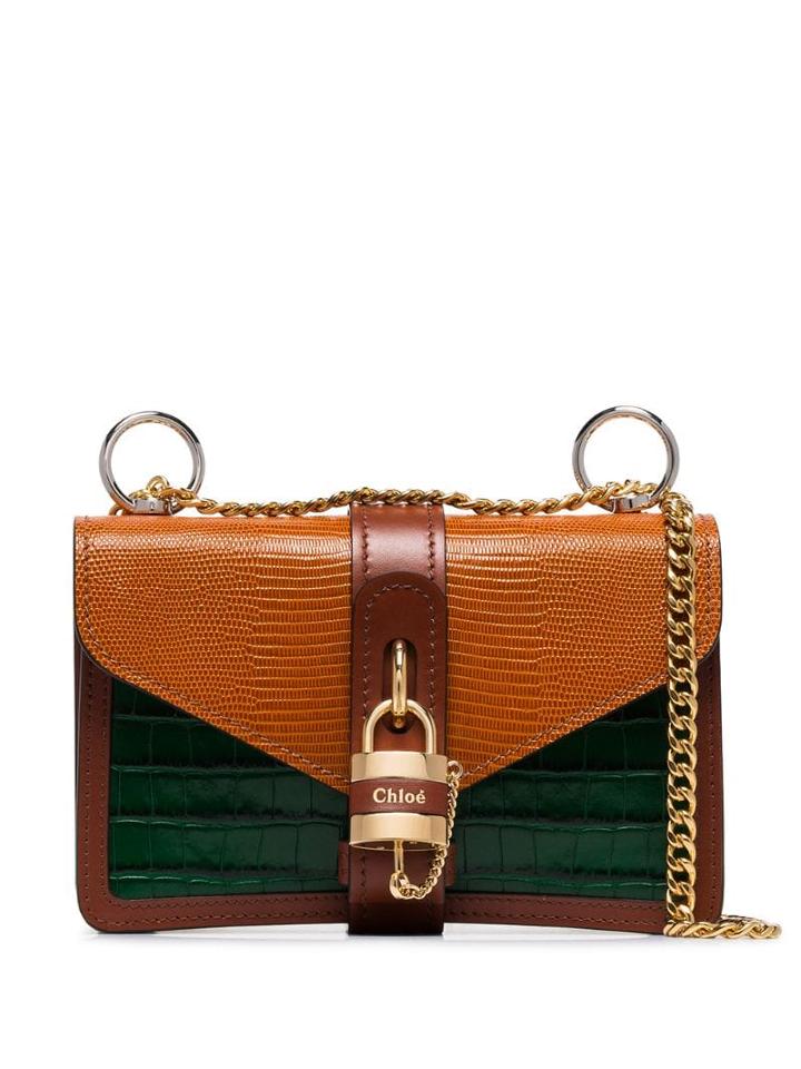 Chloé Padlock Shoulder Bag - Brown