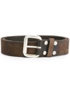 Orciani Buckle Belt, Men's, Size: 90, Brown, Leather