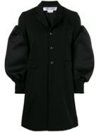 Comme Des Garçons Comme Des Garçons Bulged-sleeve Single-breasted Coat