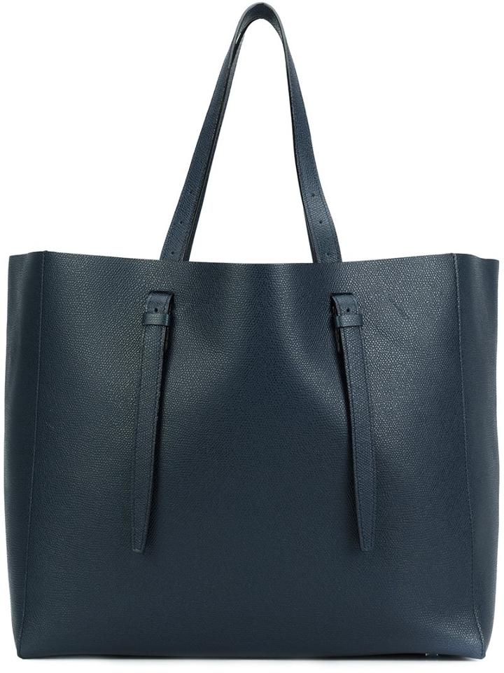 Valextra Shopper Tote, Women's, Blue