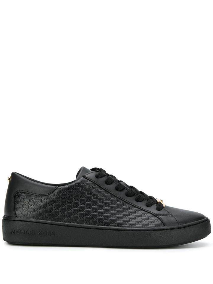 Michael Kors Colby Woven Sneakers - Black