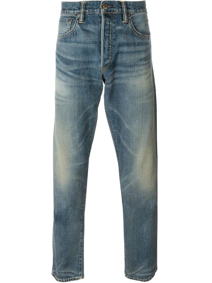 Simon Miller Straight Leg Jeans, Men's, Size: 33, Blue, Cotton