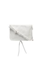 Jil Sander White Tangle Leather Shoulder Bag - Neutrals