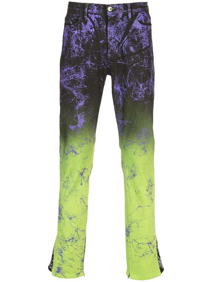 Mjb Marc Jacques Burton Crixus Ombré Straight-leg Jeans - Green