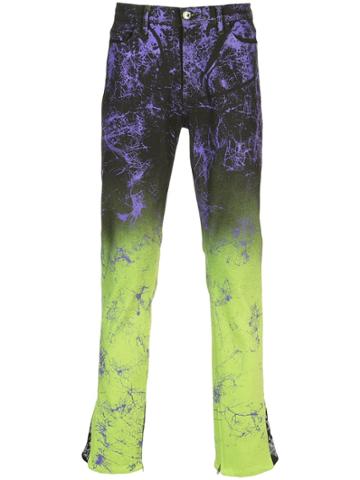 Mjb Marc Jacques Burton Crixus Ombré Straight-leg Jeans - Green