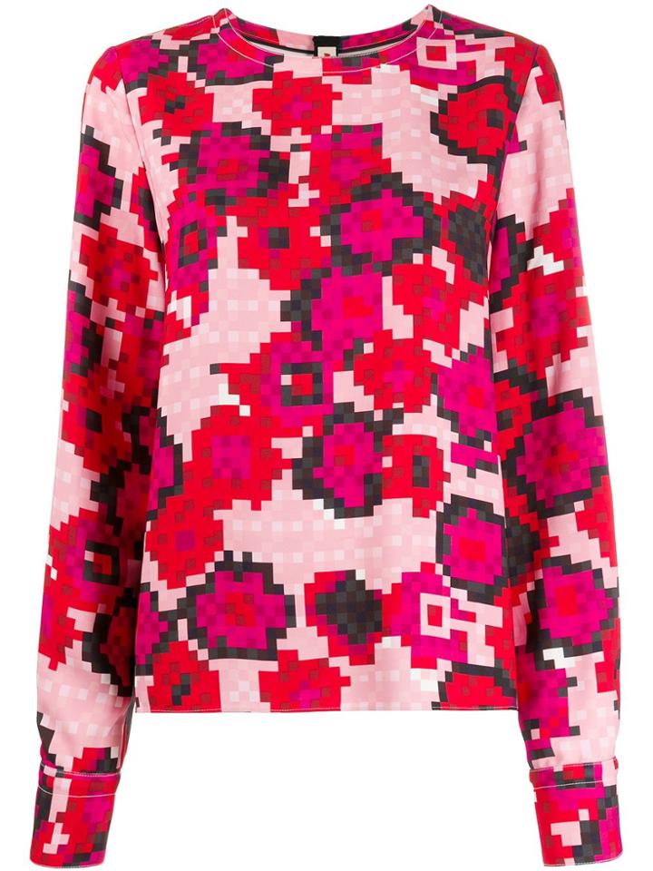 Marni Pixel Pint Blouse - Pink