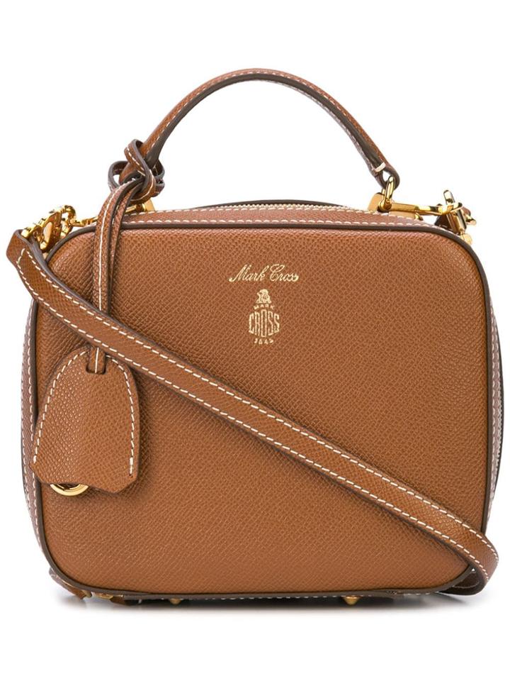 Mark Cross Vintage Style Tote-like Satchel - Brown