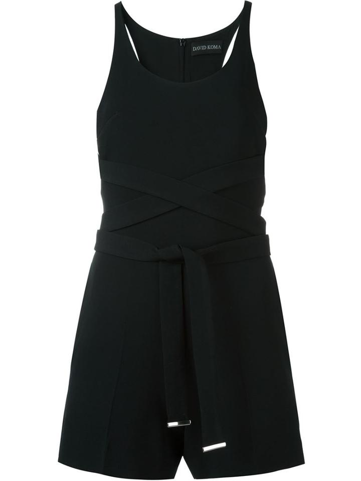 David Koma Cut-out Back Playsuit
