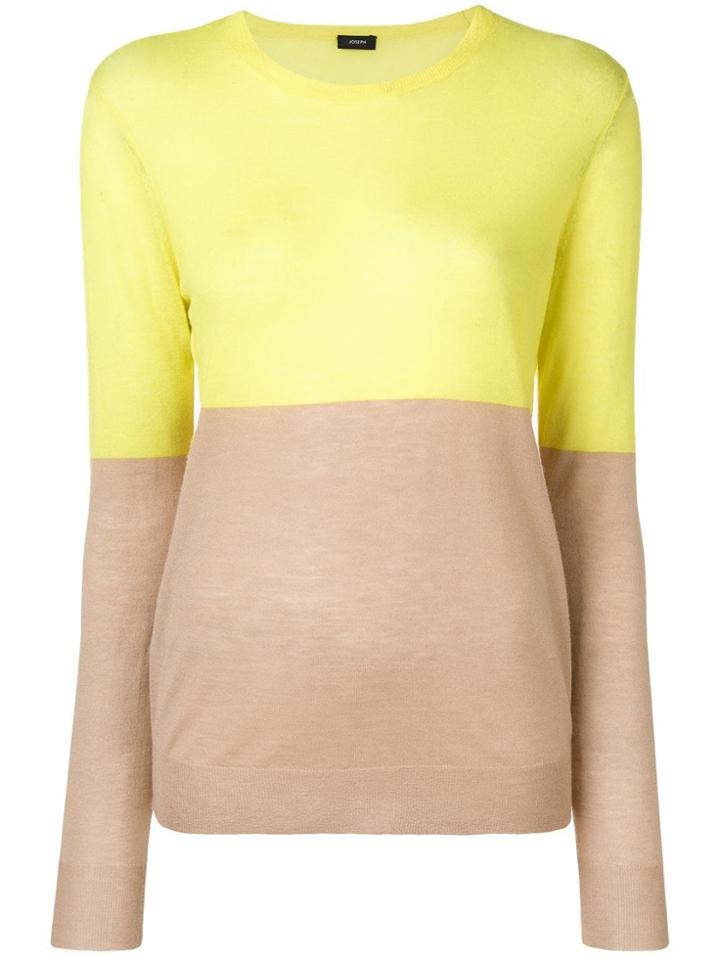 Joseph Two-tone Jumper - Yellow