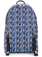 Dolce & Gabbana Logo Print Backpack - Blue
